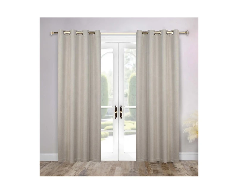 Superior Nyan 100% Blackout Machine Washable Curtains, Set of 2 Panels