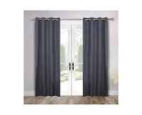 Superior Nyan 100% Blackout Machine Washable Curtains, Set of 2 Panels