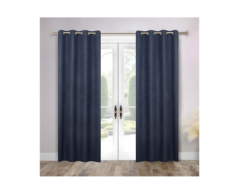 Superior Nyan 100% Blackout Machine Washable Curtains, Set of 2 Panels