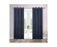 Superior Nyan 100% Blackout Machine Washable Curtains, Set of 2 Panels