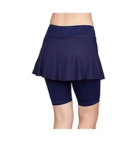 Sofibella Women's Jan Bermuda Tennis Skirt with Biker Shorts