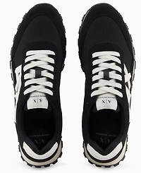 A|X Armani Exchange Men's Logo Mesh Sneakers