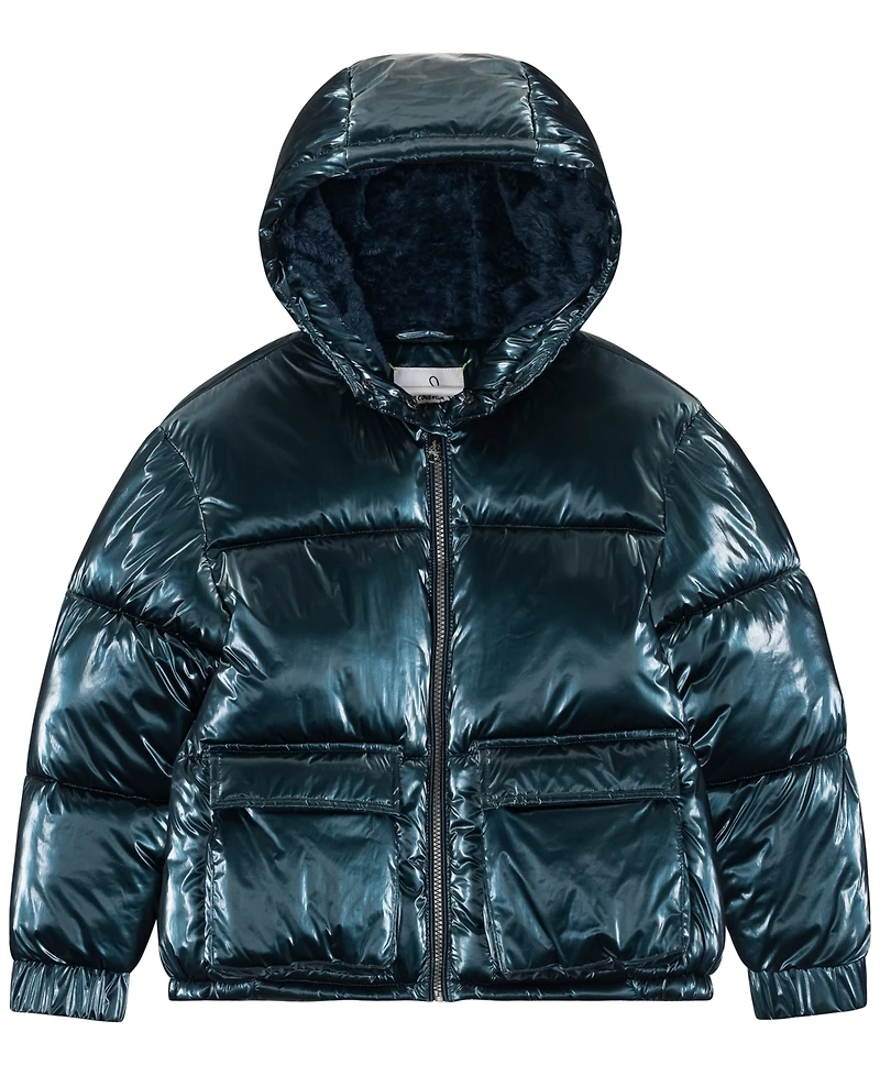 Sam Edelman Big Girls Shimmer Puffer Jacket