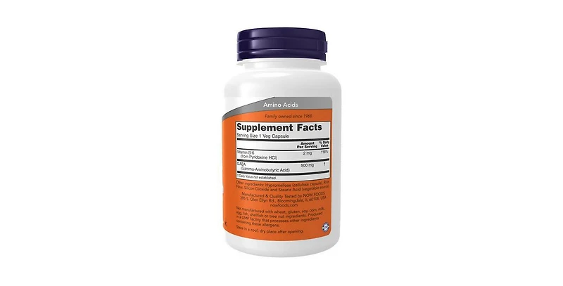 Now Foods Gaba ,500 mg ,100 Caps