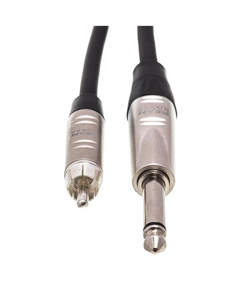 Hosa Technology 10' Pro Unbalanced Rean 1/4" Ts Male to Rca Male Audio Cable
