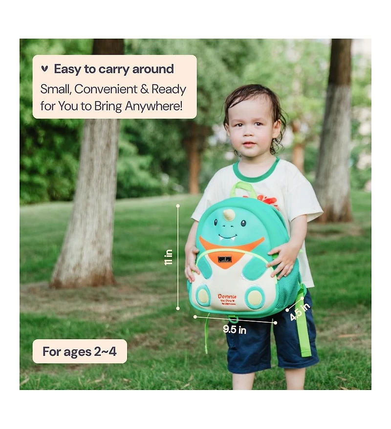 BabbleRoo Toddler Backpack for Boys and Girls Cooper the Cat with Leash