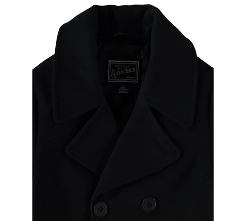 S Rothschild & Co Big Boys Double-Breasted Peacoat