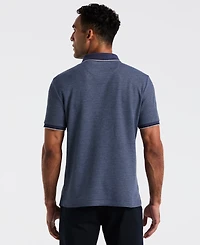 Original Penguin Men's Honeycomb Pique Tipped Short Sleeve Polo Shirt