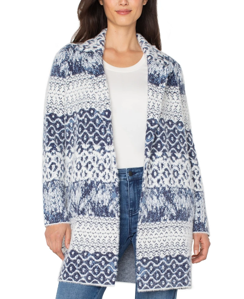 Liverpool Los Angeles Petite Open Front Coat Sweater