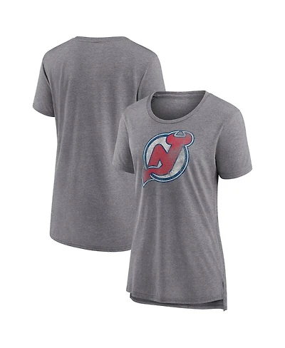 Fanatics Women's Heather Gray New Jersey Devils Special Edition 2.0 Modern T-Shirt