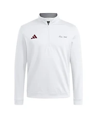 Adidas Men's White Texas A&M Aggies Elevated Quarter-Zip Jacket