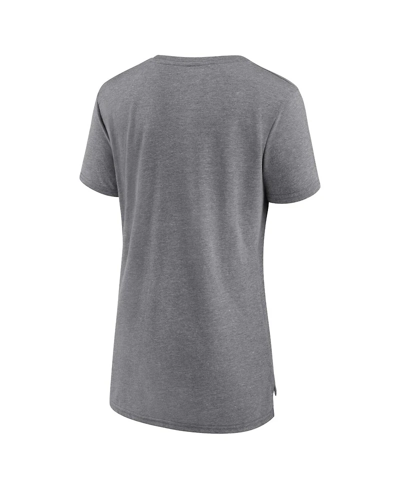 Fanatics Mto Label Women's Gray Oklahoma Sooners True Mascot Tri-Blend T-Shirt