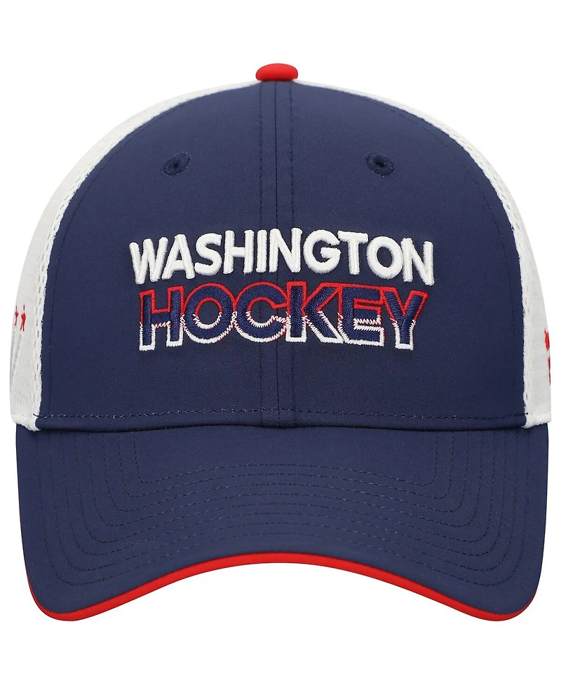 Men's Fanatics Navy Washington Capitals Adjustable Meshback Hat