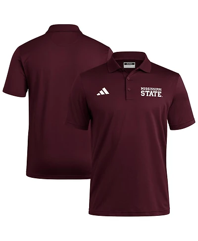 Adidas Men's Maroon Mississippi State Bulldogs Ultimate 365 Ottoman Polo Shirt