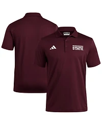 Adidas Men's Maroon Mississippi State Bulldogs Ultimate 365 Ottoman Polo Shirt