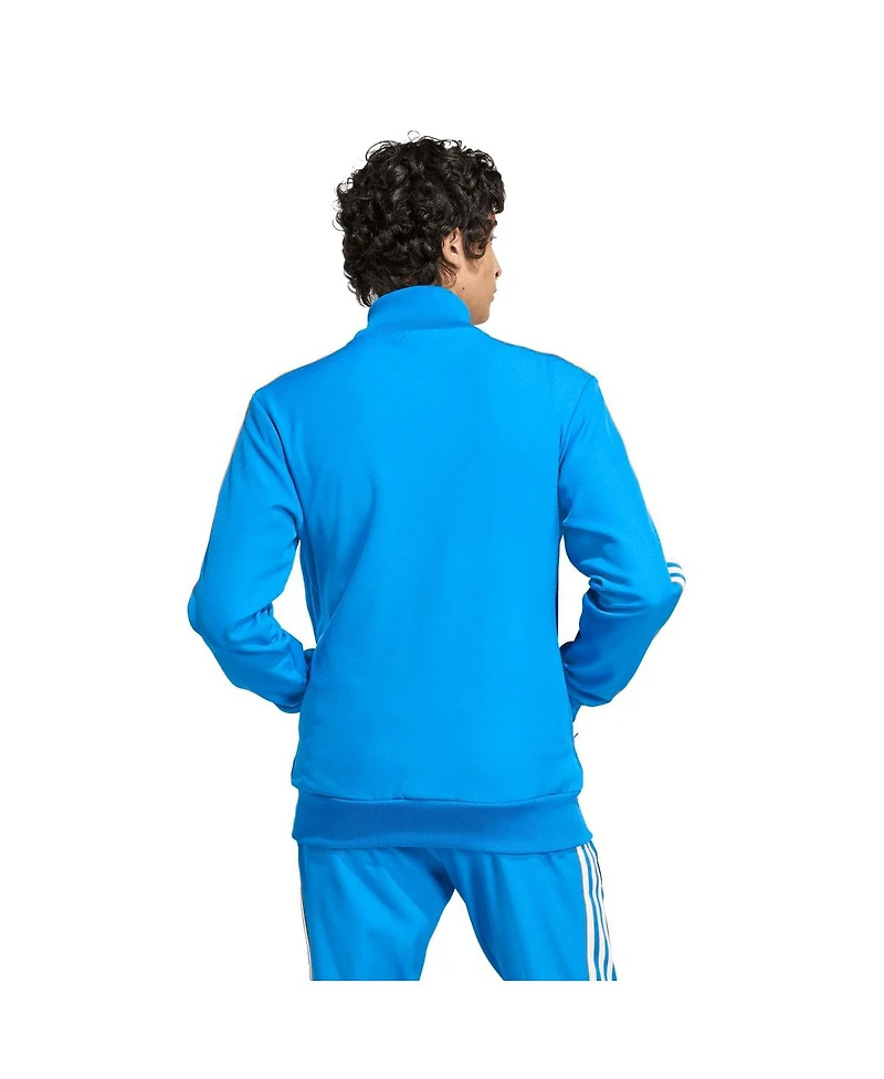 Adidas Men's Blue Real Madrid Terrace Icons Full-Zip Track Jacket
