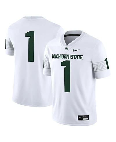 Nike Men's 1 White Michigan State Spartans Game Jersey