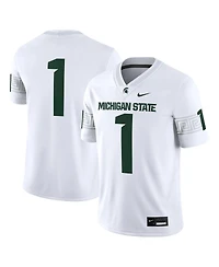 Nike Men's 1 White Michigan State Spartans Game Jersey