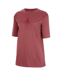 Jordan Women's Red Atlanta Hawks Courtside Statement Edition Boyfriend T-Shirt