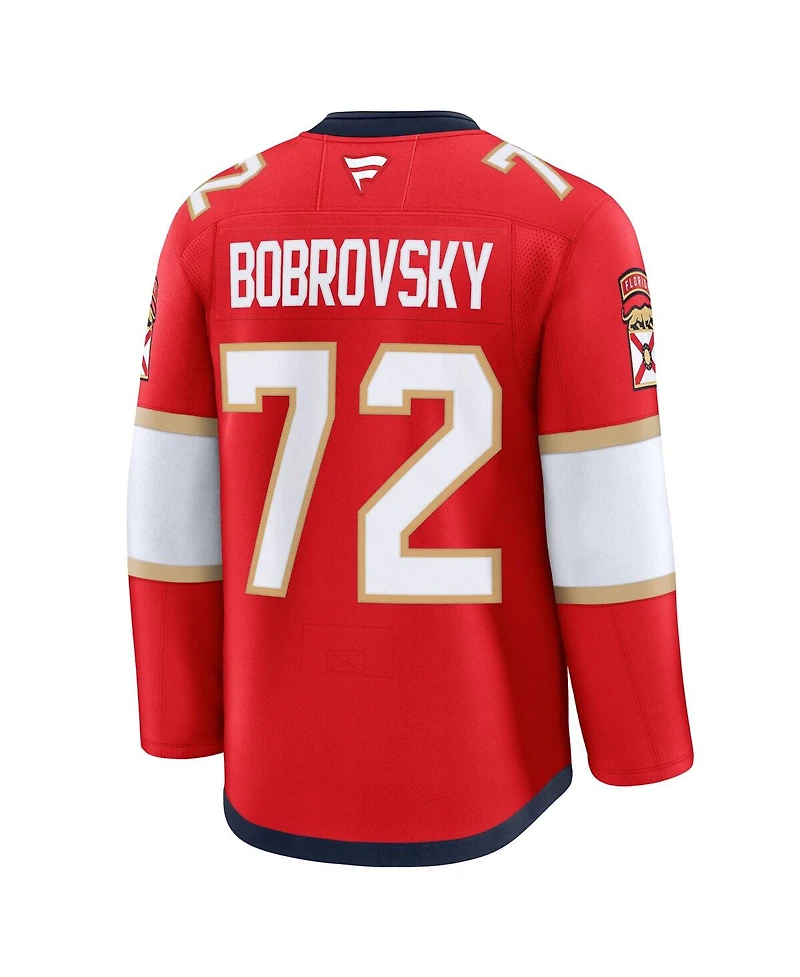 Fanatics Men's Sergei Bobrovsky Red Florida Panthers Premium Jersey