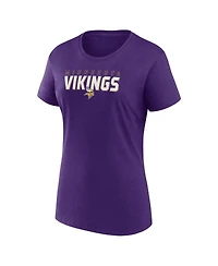 Logo Athletic Women's Purple Minnesota Vikings Lean T-Shirt
