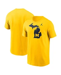 Jordan Men's Maize Michigan Wolverines Campus Local T-Shirt