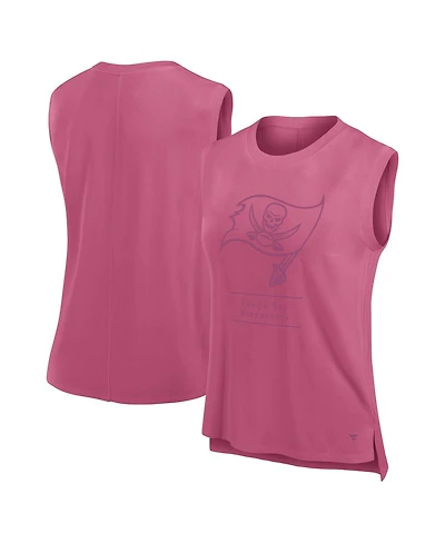 Fanatics Women's Pink Tampa Bay Buccaneers Studio Embrace Tank Top