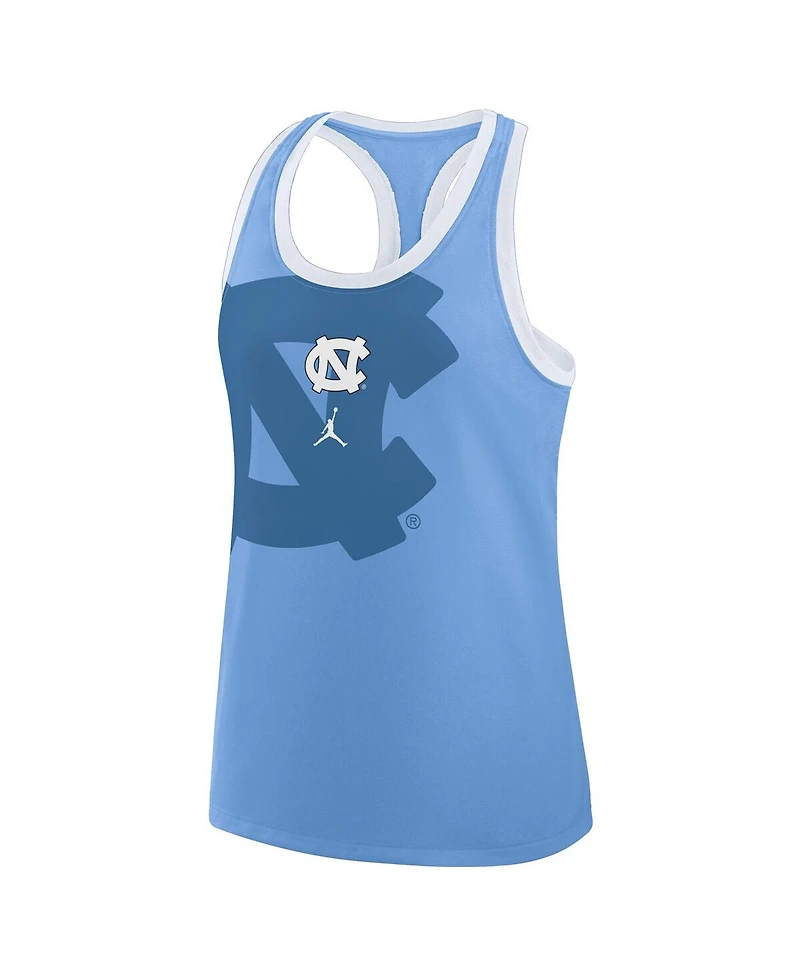 Jordan Women's Carolina Blue North Tar Heels Primetime Racerback Tri-Blend Tank Top