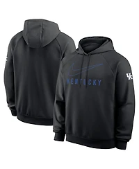 Nike Men's Black Kentucky Wildcats Premium Raglan Performance Pullover Hoodie