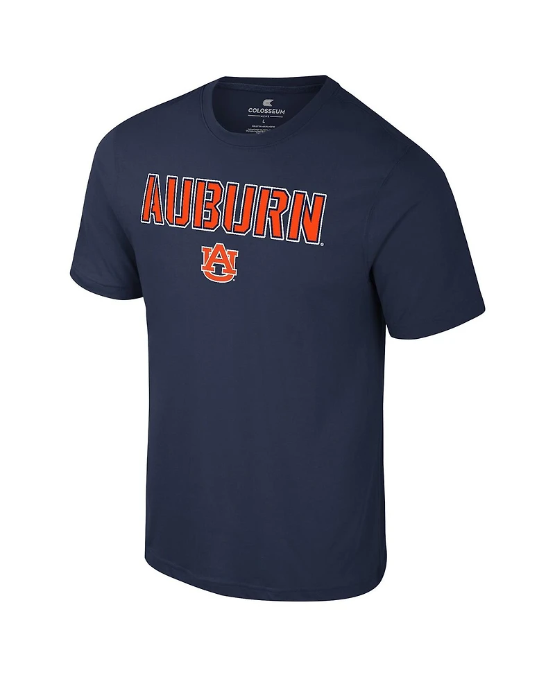 Colosseum Men's Navy Auburn Tigers Color Pop Active Blend T-Shirt