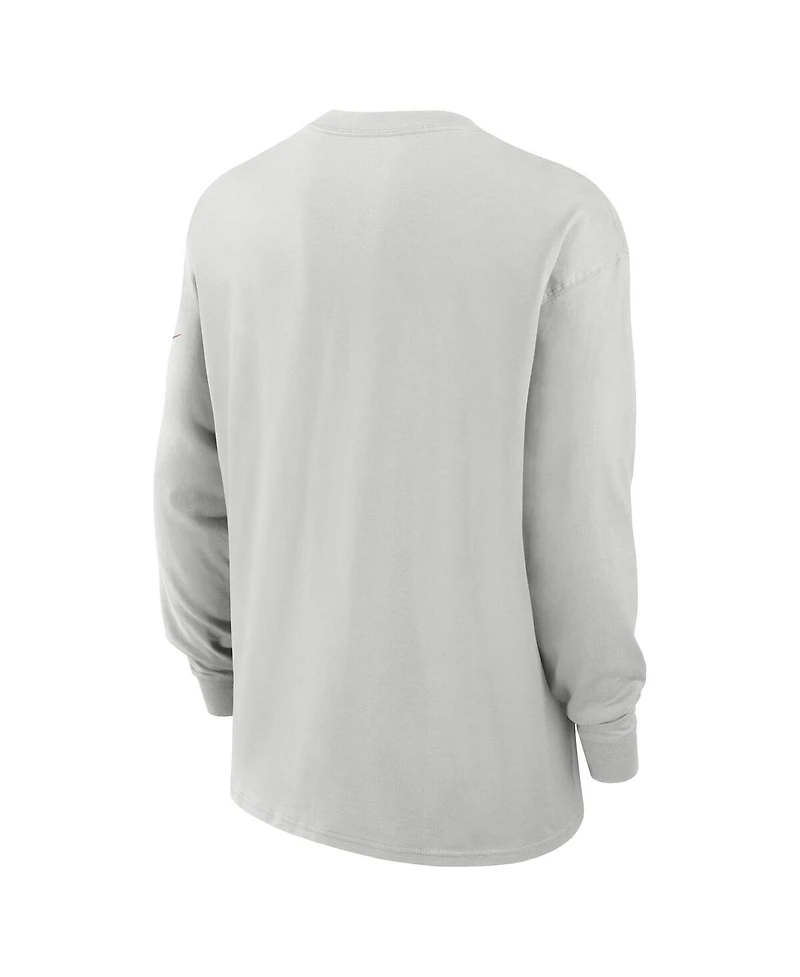 Nike Men's Gray Cleveland Browns Essential Heavy Max90 Long Sleeve T-Shirt