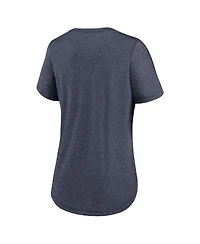 Nike Women's Navy Chicago Bears Script Tri-Blend T-Shirt