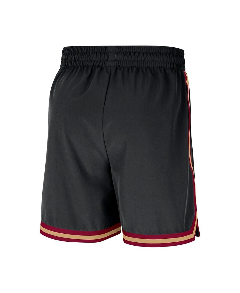 Nike Men's Black Cleveland Cavaliers Authentic Practice Dna Woven Performance Shorts
