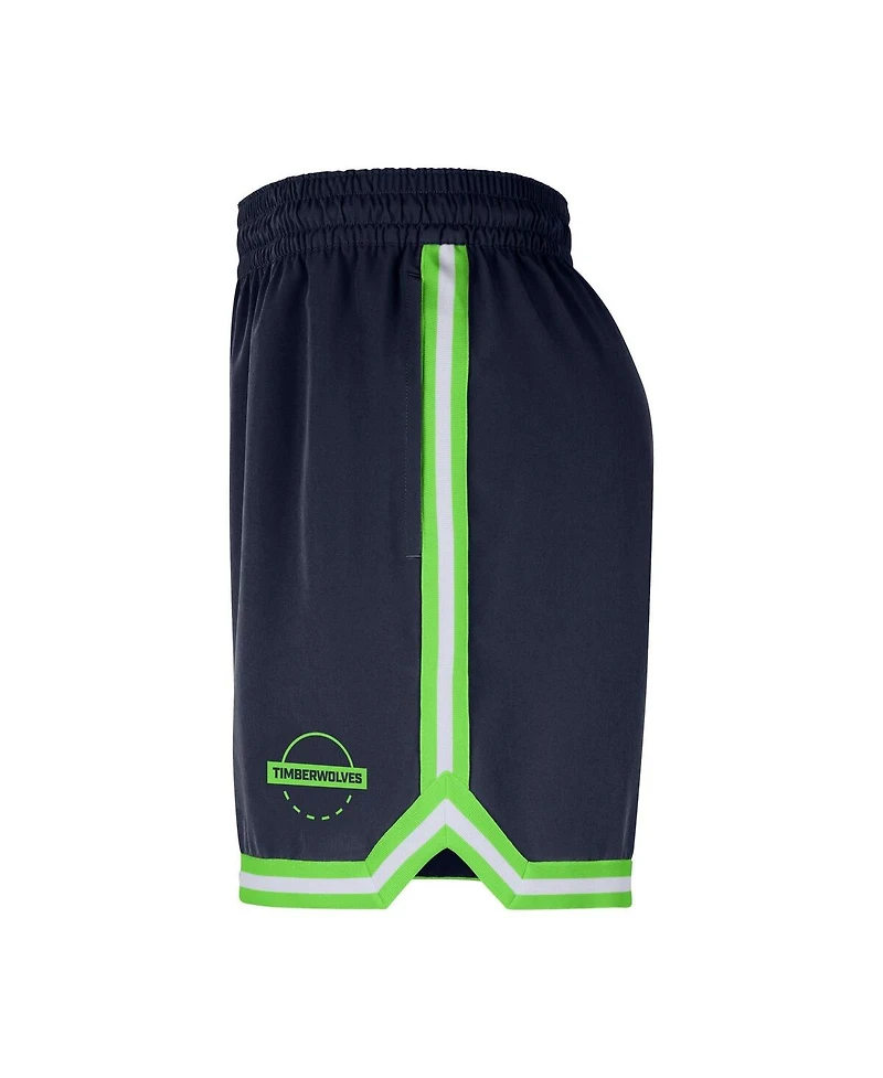 Nike Men's Navy Minnesota Timberwolves Authentic Practice Dna Woven Performance Shorts