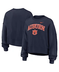 Nike Women's Navy Auburn Tigers Oversized Phoenix Arch Pullover Sweatshirt
