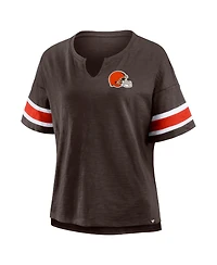 Fanatics Women's Brown Cleveland Browns Redzone Curl Route T-Shirt