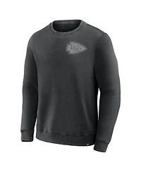 Fanatics Men's Black Kansas City Chiefs Deep Route Pullover Sweatshirt