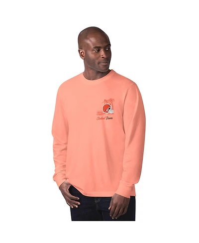 Margaritaville Men's Orange Cleveland Browns It's Five O'Clock Somewhere Long Sleeve T-Shirt