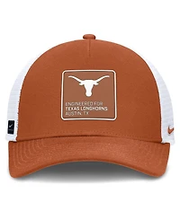 Nike Men's Texas Orange/White Texas Longhorns 2025 On-Field Rise Engineered Trucker Adjustable Hat