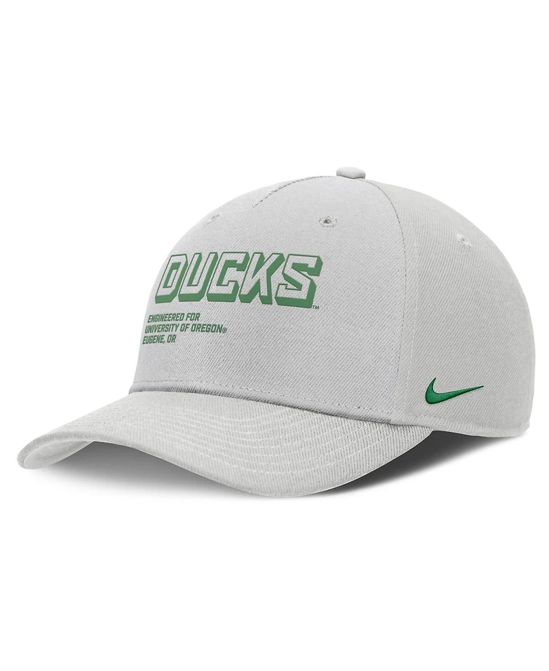 Nike Men's Gray Oregon Ducks 2025 Sideline Dust Pinched Rise Adjustable Hat