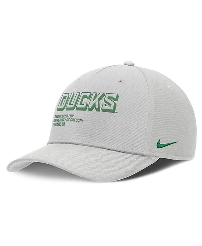 Nike Men's Gray Oregon Ducks 2025 Sideline Dust Pinched Rise Adjustable Hat