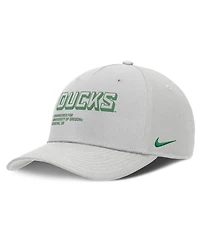 Nike Men's Gray Oregon Ducks 2025 Sideline Dust Pinched Rise Adjustable Hat