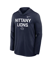 Nike Men's Navy Penn State Nittany Lions 2025 Sideline Performance Long Sleeve Hoodie T-Shirt