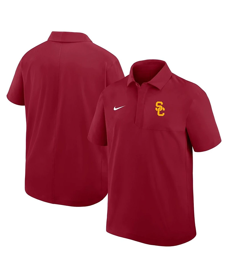 Nike Men's Cardinal Usc Trojans 2025 Coaches Sideline Polo Shirt
