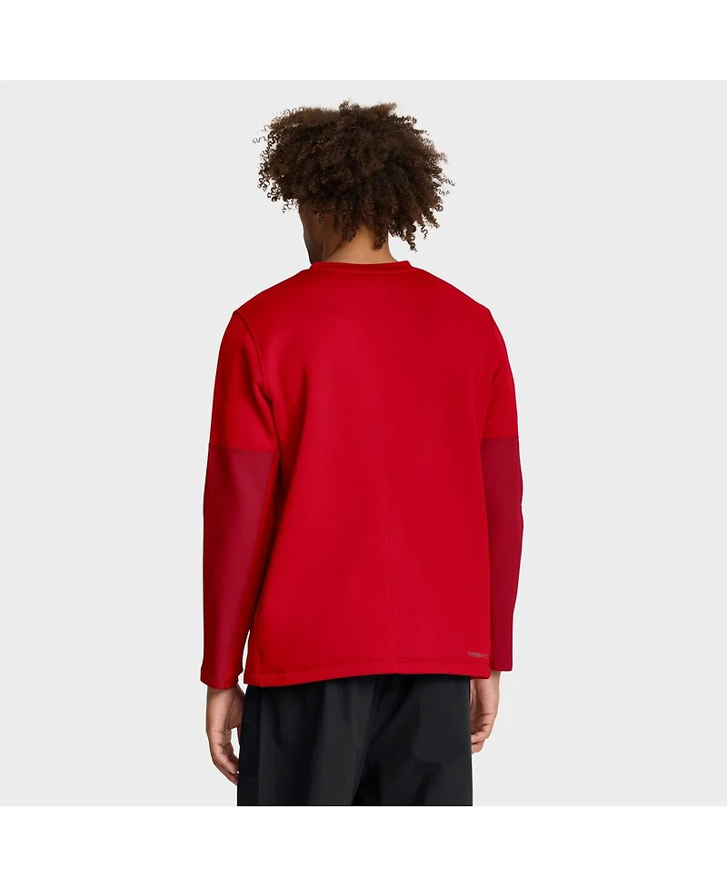 Nike Men's Scarlet Ohio State Buckeyes 2025 Sideline Coach Performance Long Sleeve T-Shirt