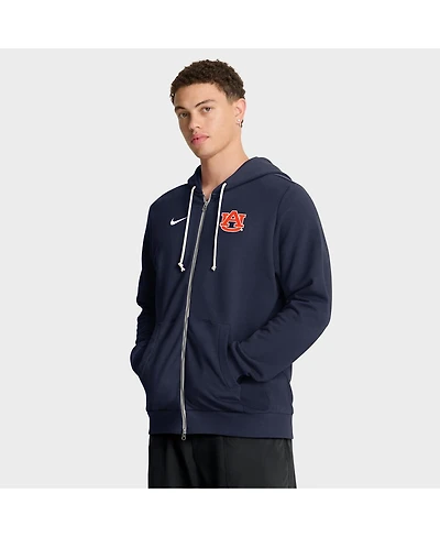 Nike Men's Navy Auburn Tigers 2025 Sideline Standard Issue Dri-fit Full-Zip Hoodie