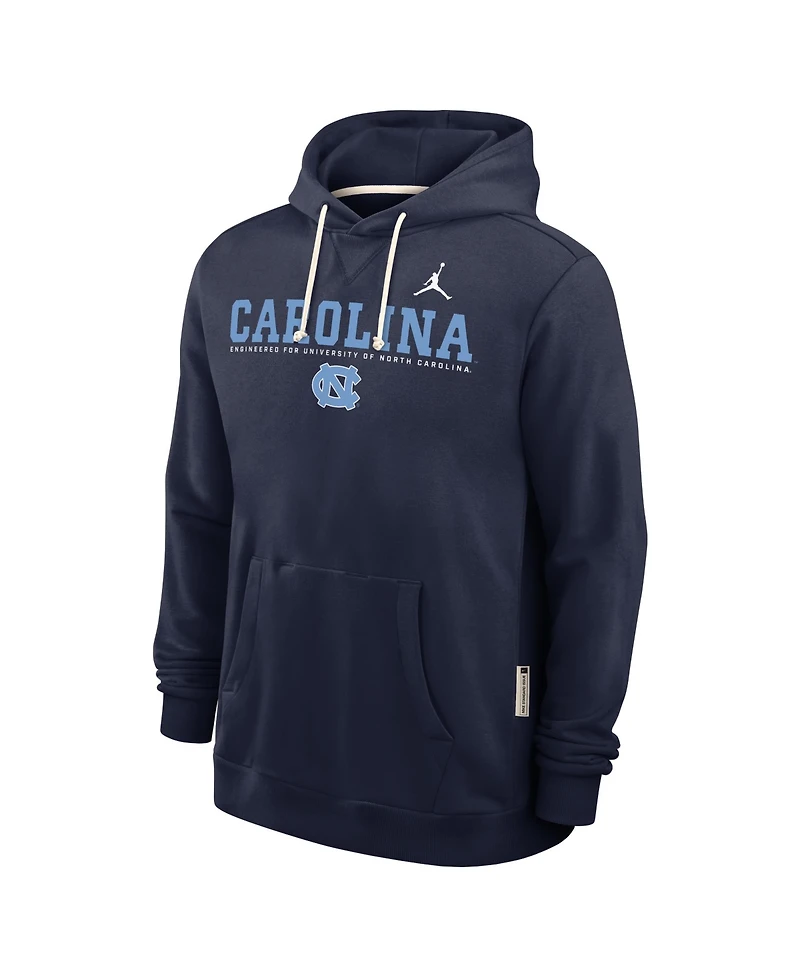 Jordan Men's Navy North Carolina Tar Heels 2025 Sideline Standard Issue Dri-fit Hoodie