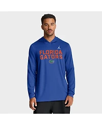 Jordan Men's Royal Florida Gators 2025 Sideline Performance Long Sleeve Hoodie T-Shirt