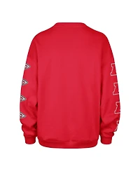 '47 Brand Women's Red Kansas City Chiefs Go Big Oversized Pullover Sweatshirt