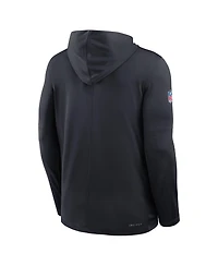 Nike Men's Red Houston Texans Sideline Pure Fury Performance Long Sleeve Hoodie T-Shirt